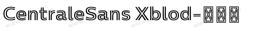 CentraleSans Xblod字体转换